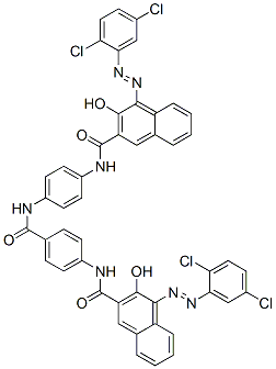 4-[(2,5-dichlorophenyl)azo]-N-[4-[[4-[[[4-[(2,5-dichlorophenyl)azo]-3-hydroxy-2-naphthyl]carbonyl]amino]benzoyl]amino]phenyl]-3-hydroxynaphthalene-2-carboxamide CAS#: 72927-73-2