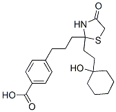 4-(3-((2-(1-hydroxycyclohexyl)ethyl)-4-oxo-2-thiazolidinyl)propyl)benzoic acid CAS#: 72313-44-1