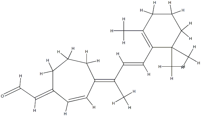 4-(3-(2,6,6-trimethyl-1-methyl-1-cyclohexen-1-yl)-2-(propenylidene)-2-cyclohepten-1-ylidene)acetaldehyde CAS#: 79270-63-6