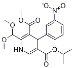 4-(3-Nitrophenyl)-2-dimethoxymethyl-1,4-dihydropyridine-3,5-dicarboxylic Acid 5-Isopropyl Ester 3-Methyl Ester CAS#: 75530-94-8