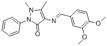 4-(3,4-DIMETHOXYBENZYLIDENEAMINO)ANTIPYRINE CAS#: 78439-83-5