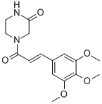 4-(3,4,5-Trimethoxycinnamoyl)-2-piperazinone CAS#: 73790-57-5