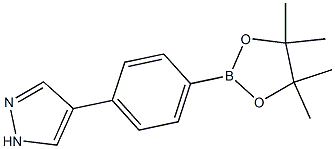 4-(4-(4,4,5,5-Tetramethyl-1,3,2-dioxaborolan-2-yl)phenyl)-1h-pyrazole CAS#: 756520-75-9