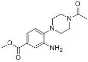 4-(4-Acetyl-1-piperazinyl)-3-amino-benzoic acid methyl ester CAS#: 767316-73-4