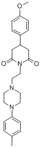 4-(4-Methoxyphenyl)-1-(2-(4-(4-methylphenyl)-1-piperazinyl)ethyl)-2,6- piperidinedione CAS#: 79322-97-7