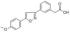 4-(5-(4-Methoxyphenyl)-3-isoxazolyl)benzeneacetic acid CAS#: 78868-42-5