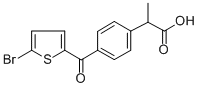 4-((5-Bromo-2-thienyl)carbonyl)-alpha-methylbenzeneacetic acid CAS#: 77614-39-2