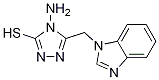 4-AMINO-5-(1H-BENZIMIDAZOL-1-YLMETHYL)-4H-1,2,4-TRIAZOLE-3-THIOL CAS#: 791806-33-2