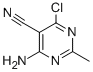 4-AMINO-6-CHLORO-2-METHYLPYRIMIDINE-5-CARBONITRILE CAS#: 76574-37-3