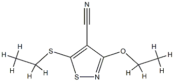 4-Isothiazolecarbonitrile,3-ethoxy-5-(ethylthio)-(9CI) CAS#: 728037-90-9