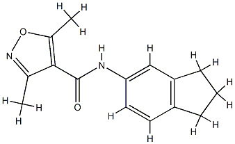 4-Isoxazolecarboxamide,N-(2,3-dihydro-1H-inden-5-yl)-3,5-dimethyl-(9CI) CAS#: 717872-09-8