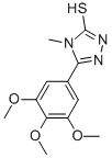 4-METHYL-5-(3,4,5-TRIMETHOXYPHENYL)-4H-1,2,4-TRIAZOLE-3-THIOL CAS#: 77803-41-9