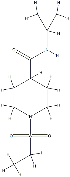 4-Piperidinecarboxamide,N-cyclopropyl-1-(ethylsulfonyl)-(9CI) CAS#: 705959-57-5