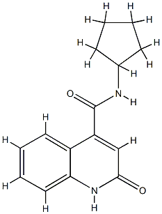 4-Quinolinecarboxamide,N-cyclopentyl-1,2-dihydro-2-oxo-(9CI) CAS#: 731821-68-4