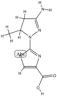 4-Thiazolecarboxylicacid,2-(3-amino-4,5-dihydro-5-methyl-1H-pyrazol-1-yl)-(9CI) CAS#: 785737-61-3