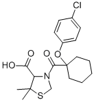 4-Thiazolidinecarboxylic acid, 3-(1-(p-chlorophenoxy)cyclohexylcarbony l)-5,5-dimethyl- CAS#: 74007-97-9