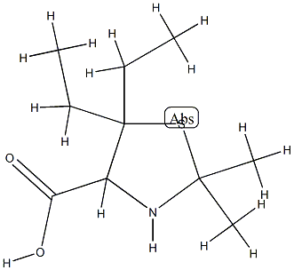4-Thiazolidinecarboxylicacid,5,5-diethyl-2,2-dimethyl-(9CI) CAS#: 772284-67-0