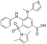 4-anilino-3-(2,5-dimethylpyrrol-1-yl)sulfonyl-5-(thiophen-3-ylmethylam ino)benzoic acid CAS#: 76557-39-6