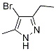 4-bromo-3-ethyl-5-methyl-1H-pyrazole(SALTDATA: FREE) CAS#: 736073-76-0