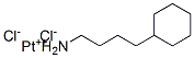 4-cyclohexylbutan-1-amine, platinum(+2) cation, dichloride CAS#: 75862-17-8