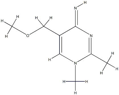 4(1H)-Pyrimidinimine,5-(methoxymethyl)-1,2-dimethyl-(9CI) CAS#: 736086-73-0