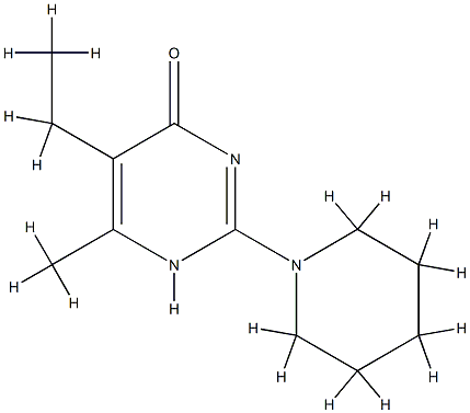 4(1H)-Pyrimidinone,5-ethyl-6-methyl-2-(1-piperidinyl)-(9CI) CAS#: 727390-78-5