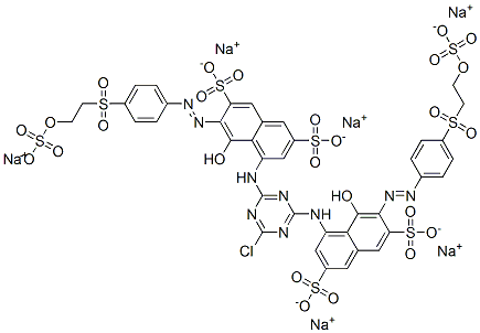 4,4'-[(6-Chloro-1,3,5-tiazine-2,4-diyl)diimino]bis[5-hydroxy-6-[[4-[[2-(sulfooxy)   ethyl]sulfonyl]phenyl]azo]-2,7-naphthalenedisulfonic acid hexasodium salt CAS#: 73179-36-9