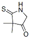 4,4-Dimethyl-5-thioxopyrrolidin-3-one CAS#: 77611-54-2