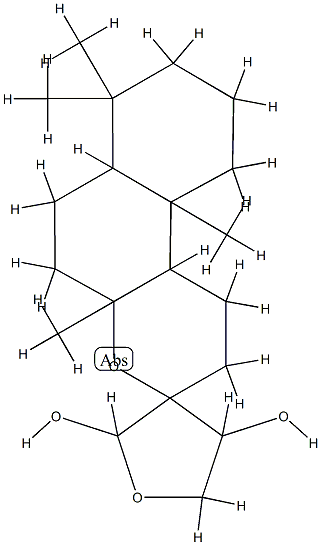 4,5,1',2',5',6',6a',8',9',10',10b'-Undecahydro-4'a,7',7',10'a-tetramethylspiro[furan-3(2H),3'-[3H]naphtho[2,1-b]pyran]-2,4-diol CAS#: 77129-31-8