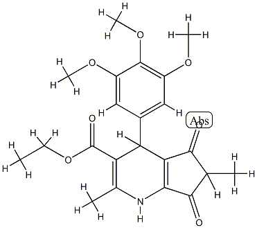 4,5,6,7-Tetrahydro-2,6-dimethyl-5,7-dioxo-4-(3,4,5-trimethoxyphenyl)-1H-1-pyrindine-3-carboxylic acid ethyl ester CAS#: 78050-77-8