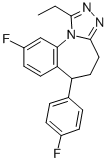 4H-(1,2,4)Triazolo(4,3-a)(1)benzazepine, 5,6-dihydro-1-ethyl-9-fluoro- 6-(4-fluorophenyl)- CAS#: 77796-10-2