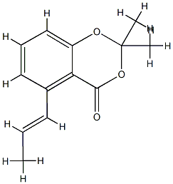 4H-1,3-Benzodioxin-4-one,2,2-dimethyl-5-(1E)-1-propenyl-(9CI) CAS#: 797753-99-2