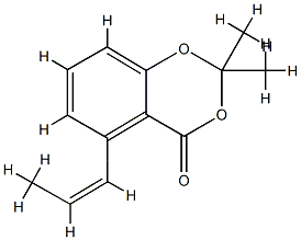 4H-1,3-Benzodioxin-4-one,2,2-dimethyl-5-(1Z)-1-propenyl-(9CI) CAS#: 797754-00-8