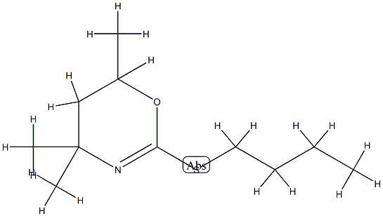 4H-1,3-Oxazine,2-(butylthio)-5,6-dihydro-4,4,6-trimethyl-(9CI) CAS#: 797806-25-8