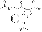 (4R)-2-(2-Acetoxyphenyl)-3-(S-acetyl-3-mercaptopropanoyl)-4-thiazolidi necarboxylic acid CAS#: 75147-56-7