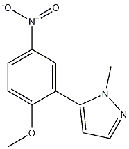5-(2-Methoxy-5-nitrophenyl)-1-methyl-1H-pyrazole CAS#: 720702-43-2