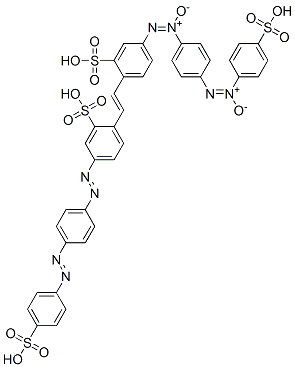 5-[[4-[(4-Sulfophenyl)azo]phenyl]azo]-2-[2-[2-sulfo-4-[[4-[(4-sulfophenyl)-ONN-azoxy]phenyl]-ONN-azoxy]phenyl]ethenyl]benzenesulfonic acid CAS#: 72854-06-9