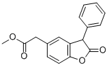 5-Benzofuranacetic acid, 2,3-dihydro-2-oxo-3-phenyl-, methyl ester CAS#: 77143-61-4