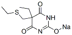 5-Ethyl-5-(ethylthiomethyl)-2-sodiooxy-4,6(1H,5H)-pyrimidinedione CAS#: 73688-58-1