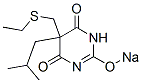 5-(Ethylthiomethyl)-5-isobutyl-2-sodiooxy-4,6(1H,5H)-pyrimidinedione CAS#: 73688-60-5