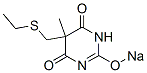 5-(Ethylthiomethyl)-5-methyl-2-sodiooxy-4,6(1H,5H)-pyrimidinedione CAS#: 73681-06-8