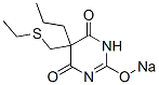 5-(Ethylthiomethyl)-5-propyl-2-sodiooxy-4,6(1H,5H)-pyrimidinedione CAS#: 73681-07-9