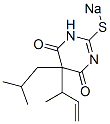 5-Isobutyl-5-(1-methyl-2-propenyl)-2-sodiothio-4,6(1H,5H)-pyrimidinedione CAS#: 73664-48-9
