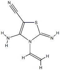 5-Thiazolecarbonitrile,4-amino-3-ethenyl-2,3-dihydro-2-imino-(9CI) CAS#: 708980-13-6