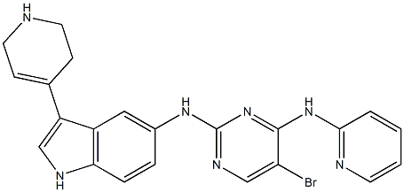 5-broMo-N4-(pyridin-2-yl)-N2-(3-(1,2,3,6-tetrahydropyridin-4-yl)-1H-indol-5-yl)pyriMidine-2,4-diaMine CAS#: 719312-02-4