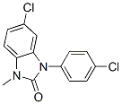 5-chloro-3-(4-chlorophenyl)-1-methyl-benzoimidazol-2-one CAS#: 79759-66-3