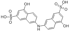 5,5'-Dihydroxy-2,2'-dinaphthylamine-7,7'-disulphonic acid CAS#: 87-03-6