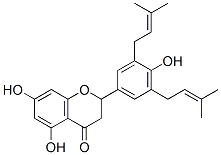 5,7-Dihydroxy-2-(4-hydroxy-3,5-bis(3-methyl-2-butenyl)phenyl)-2,3-dihy dro-4H-chromen-4-one CAS#: 77263-11-7
