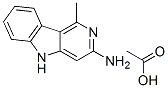 5H-Pyrido(4,3-b)indol-3-amine, 1-methyl-, acetate CAS#: 75074-77-0