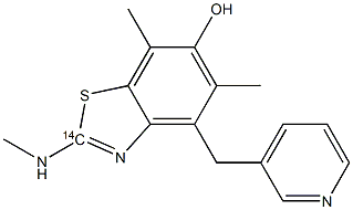 6-Benzothiazolol-2-14C, 5,7-dimethyl-2-(methylamino)-4-(3-pyridinylmethyl)- (9CI) CAS#: 756452-46-7